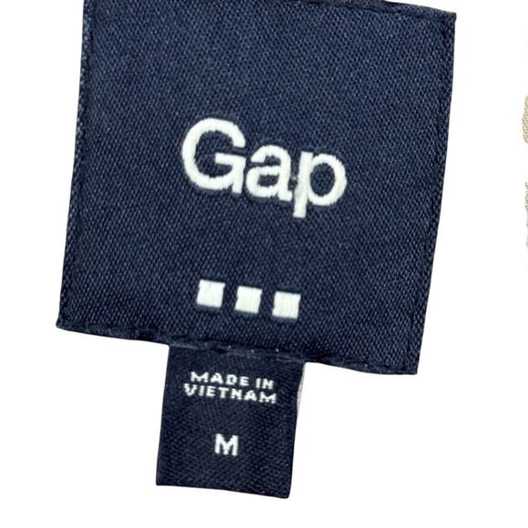 Gap Puffer Quilted Womens Vest Jacket Gray White Polka Dot Sleeveless Coat sz M - Picture 16 of 16